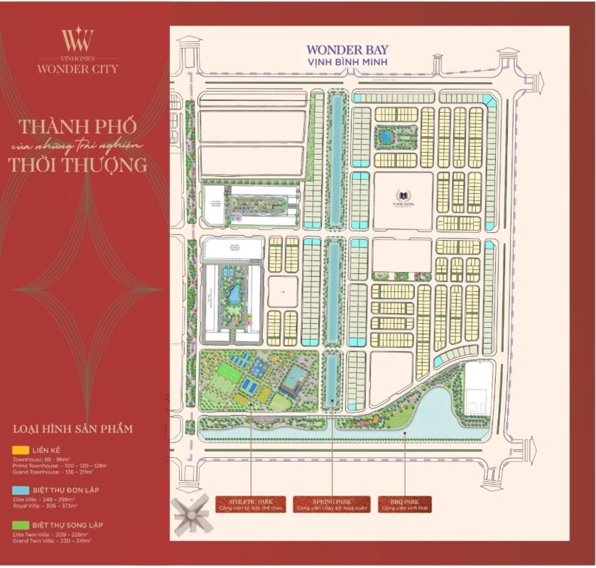 Mặt bằng Phân khu Bình Minh Wonder Bay